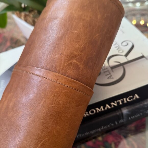 STUART WEITZMAN Brown Knee High Boots Distressed Leather Hidden Wedge Size 7 - Picture 8 of 12